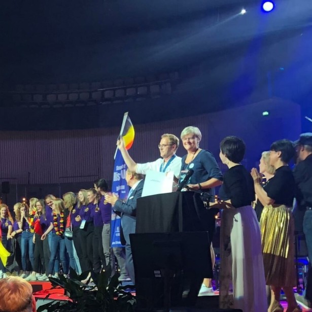 Afbeelding Showkoor Rise Up Neerpelt winnaar op European Choir Games